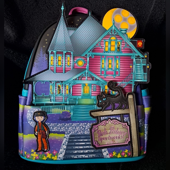 Loungefly Handbags - RARE Coraline House Loungefly Mini Backpack